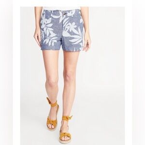 Old Navy Everyday Short | Blue & White Floral | Size 0 | Like New